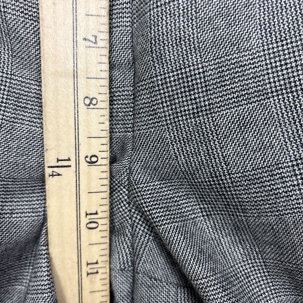 Talbots Dress Pants Womens Size 12 Gray Plaid Wool Lined Career Boardroom - Picture 6 of 12